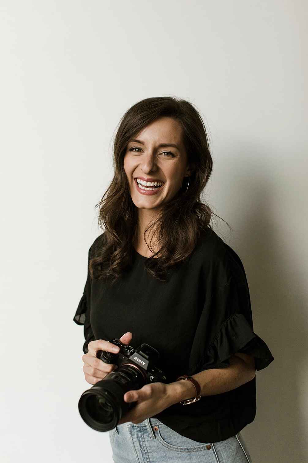 Sofia behind the camera on a Filmhaus shoot