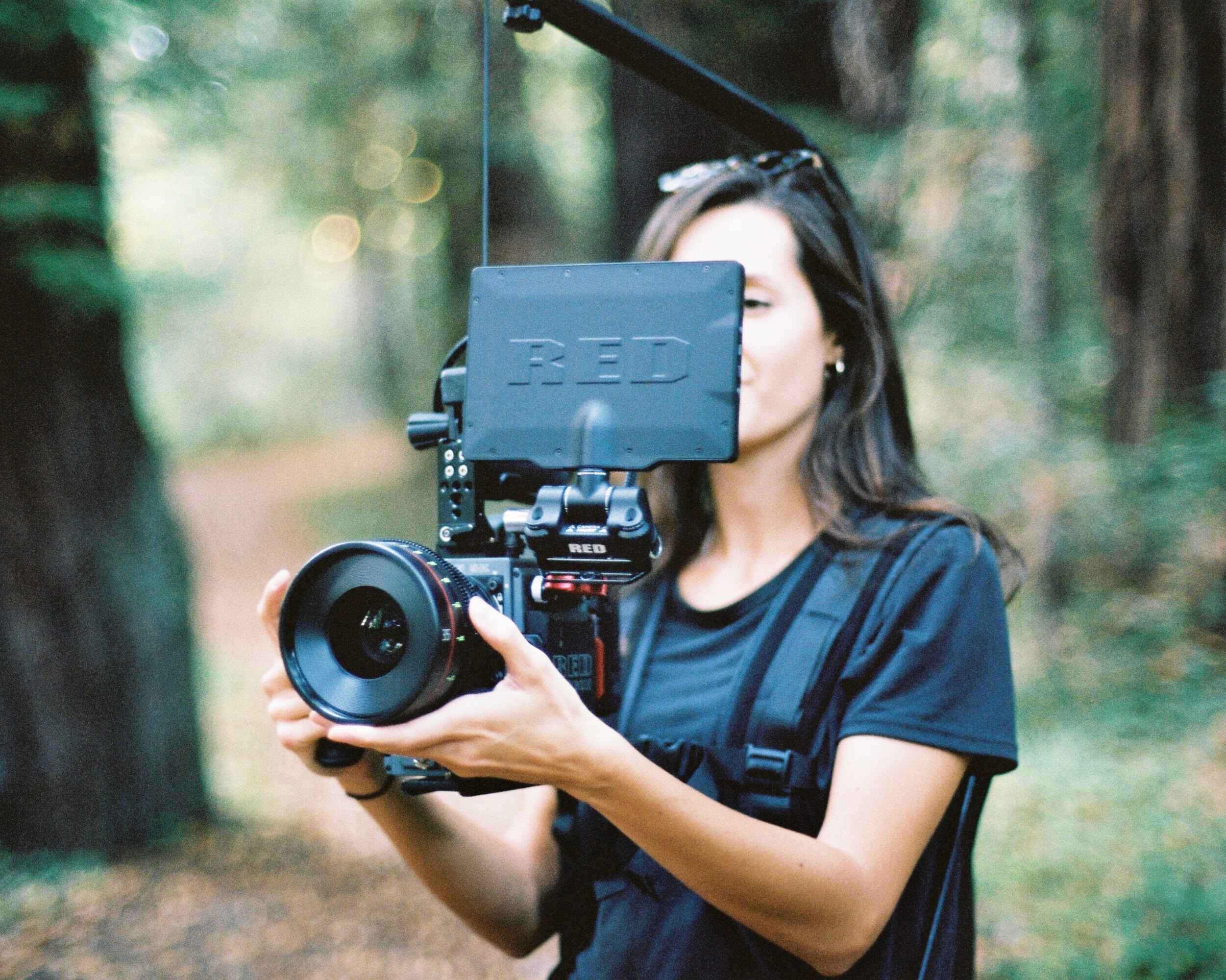 Sofia on a brand film shoot