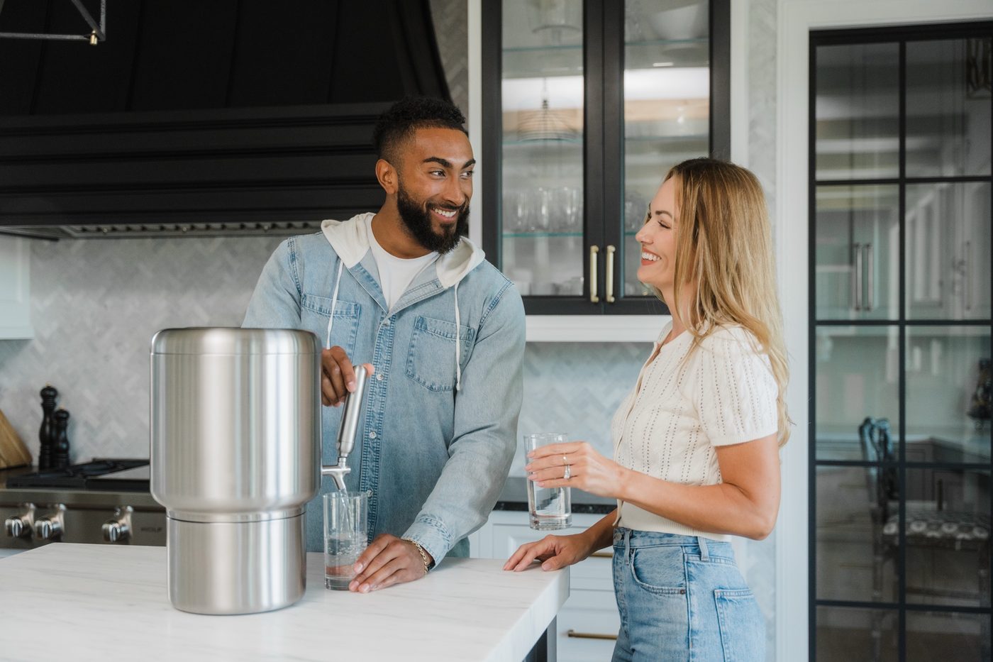Filmhaus couple lifestyle still for Rorra Countertop